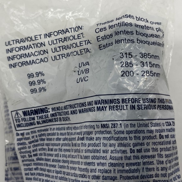 Uvex Mercury Safety Glasses High Impact Black Frames Gray Lenses Z94.387+ New - Picture 2 of 5